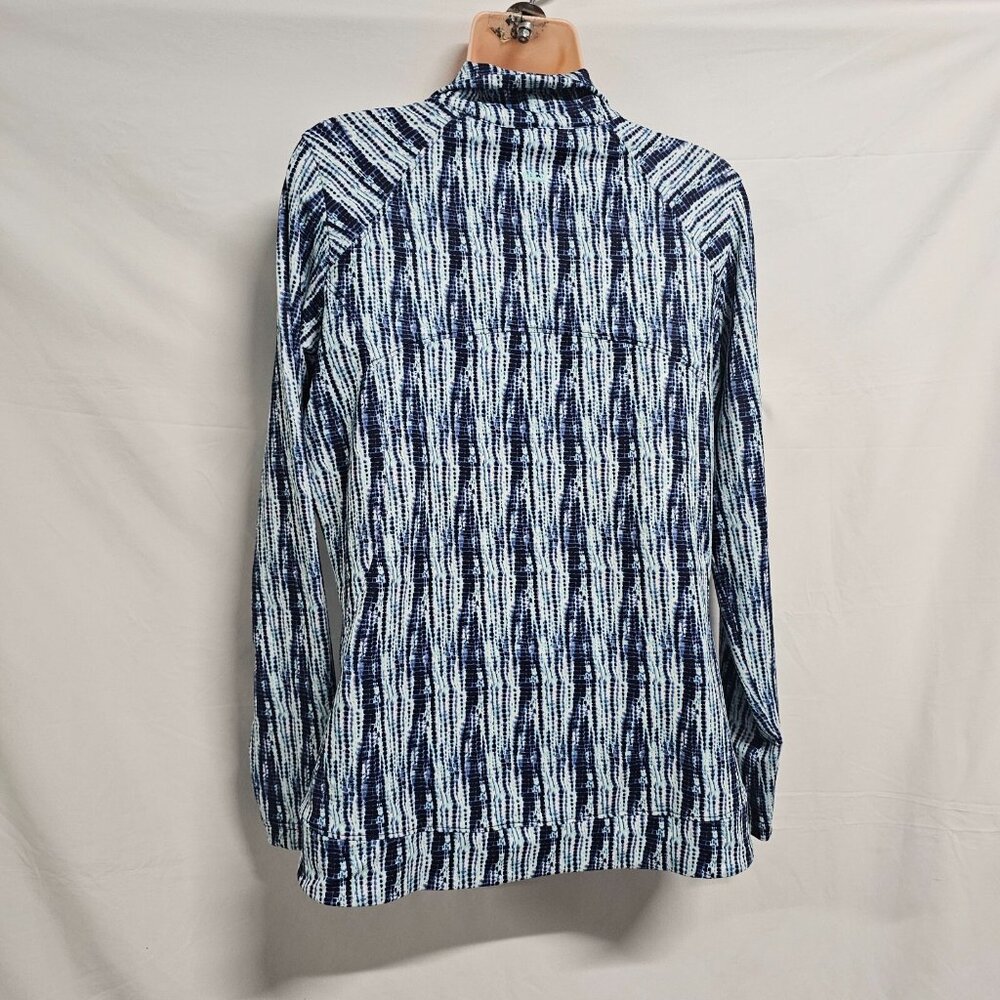 Peter Millar Women Size L Golf Katy Full Zip Layer Jacket Blue UPF50 Sun Pro - Picture 6 of 12